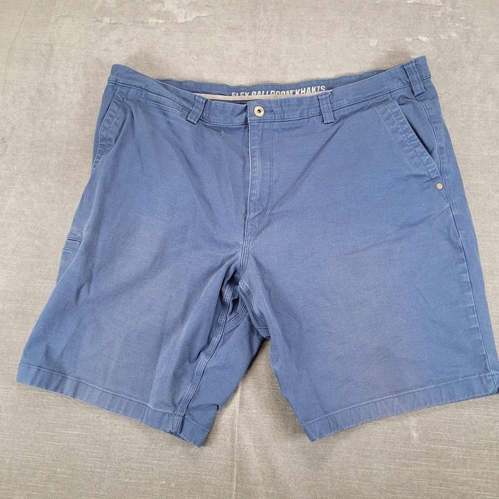 Duluth Trading Flex Ballroom Khakis Men Actual Size 40 Relaxed Fit Blue Shorts